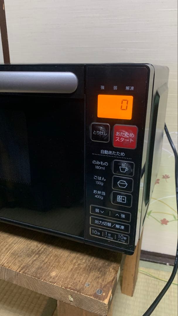 2019年製　ニトリ　フラット電子レンジ EM-520X 黒色