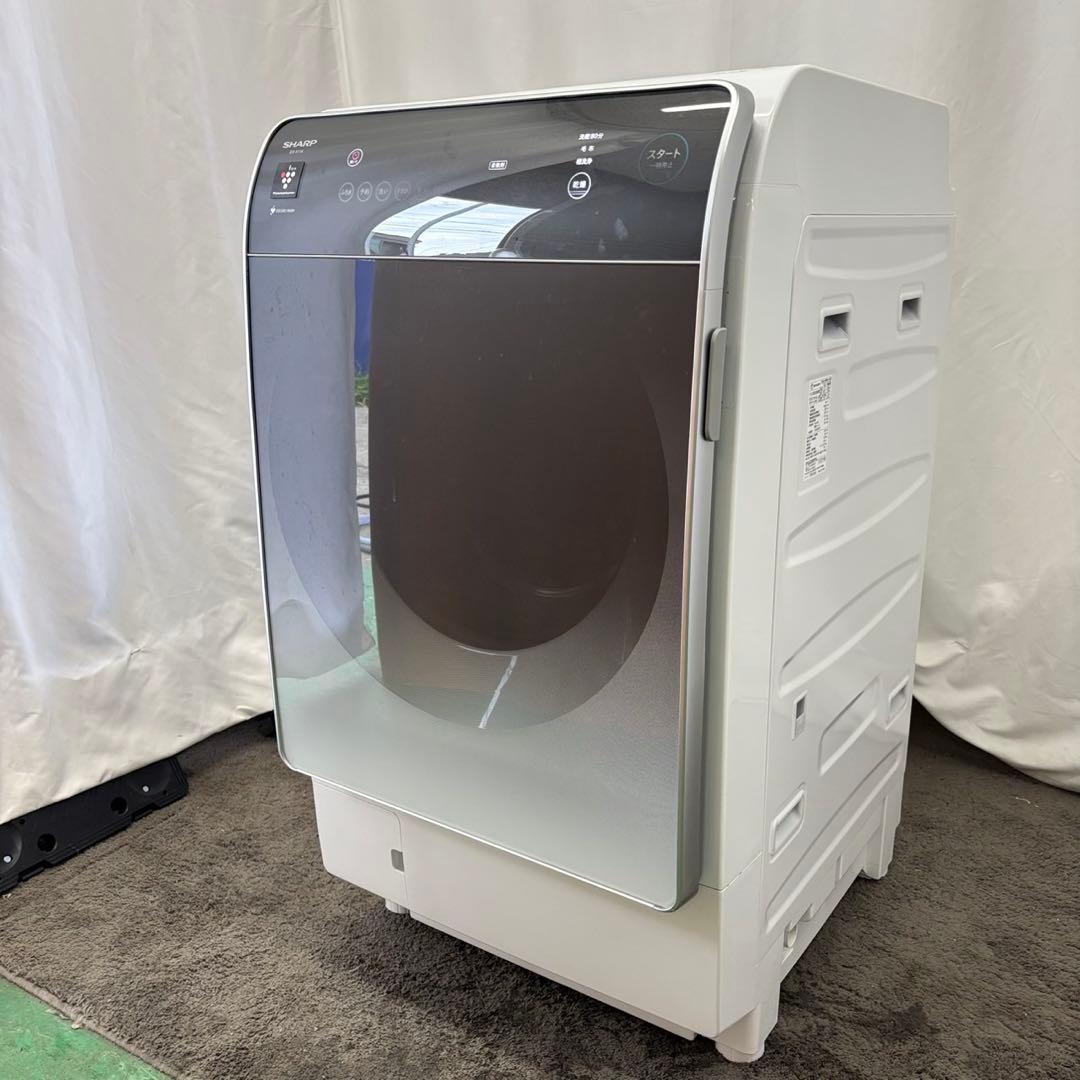 Y827　ドラム式洗濯機　シャープ　11キロ　左開き　大型　綺麗　安い　設置無料