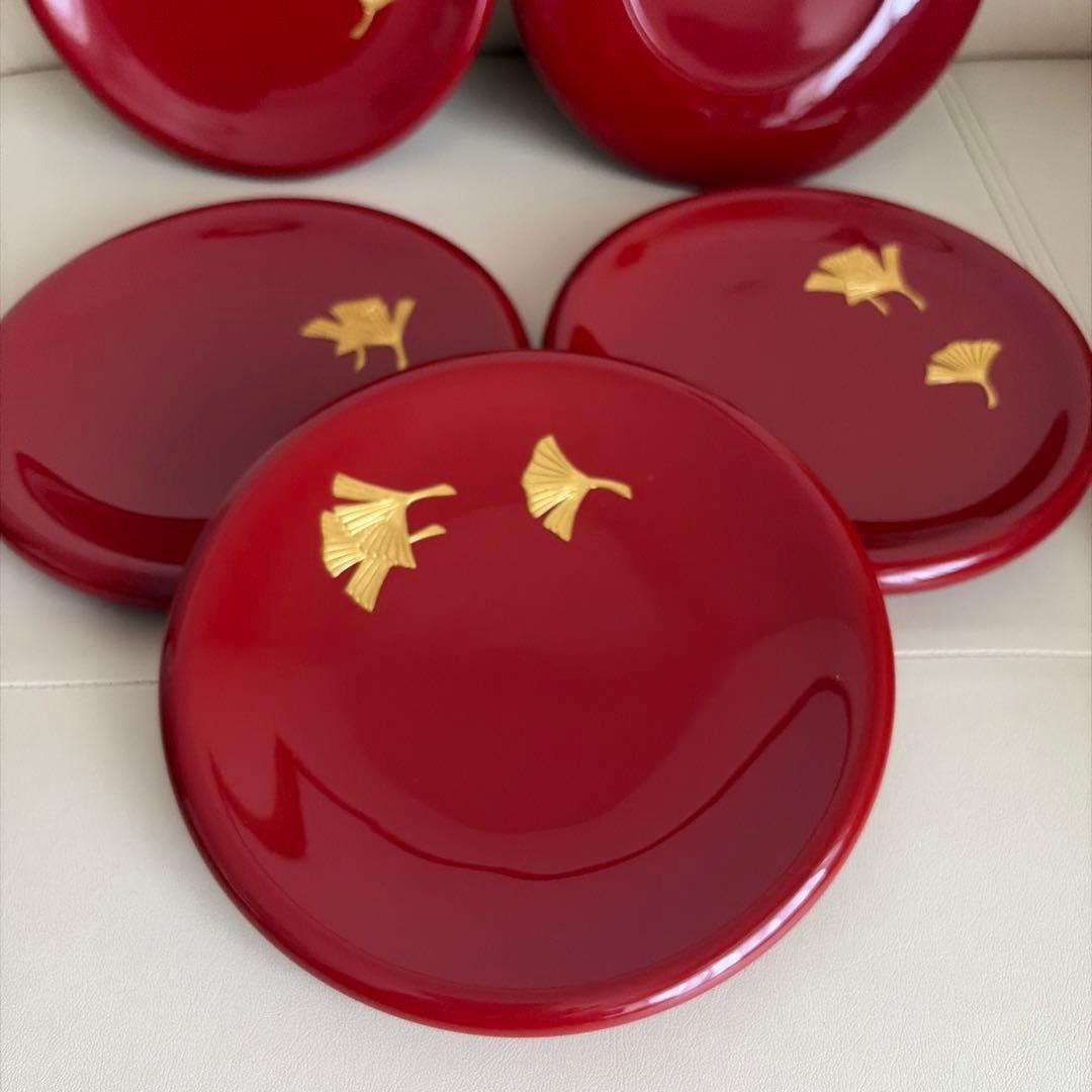 琉球漆器　5枚