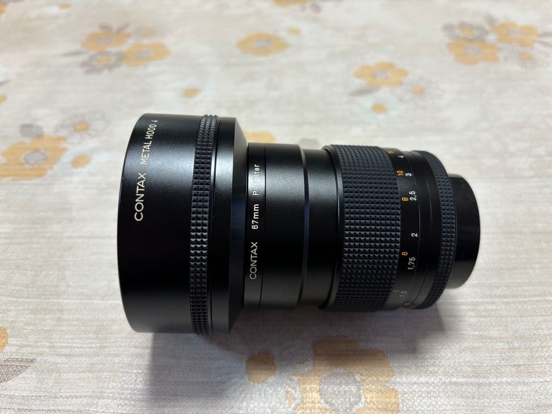 CONTAX プラナー85mm1.4 メタルフード・リングセット