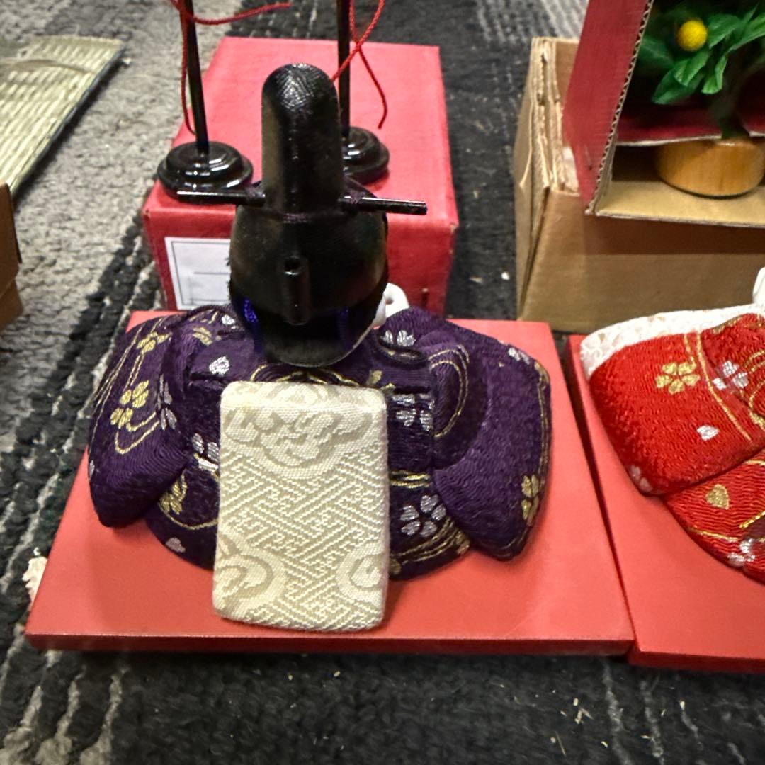 人形専門店蔵出し！ 木目込み人形作家 木村一秀作　雛人形 親王飾り
