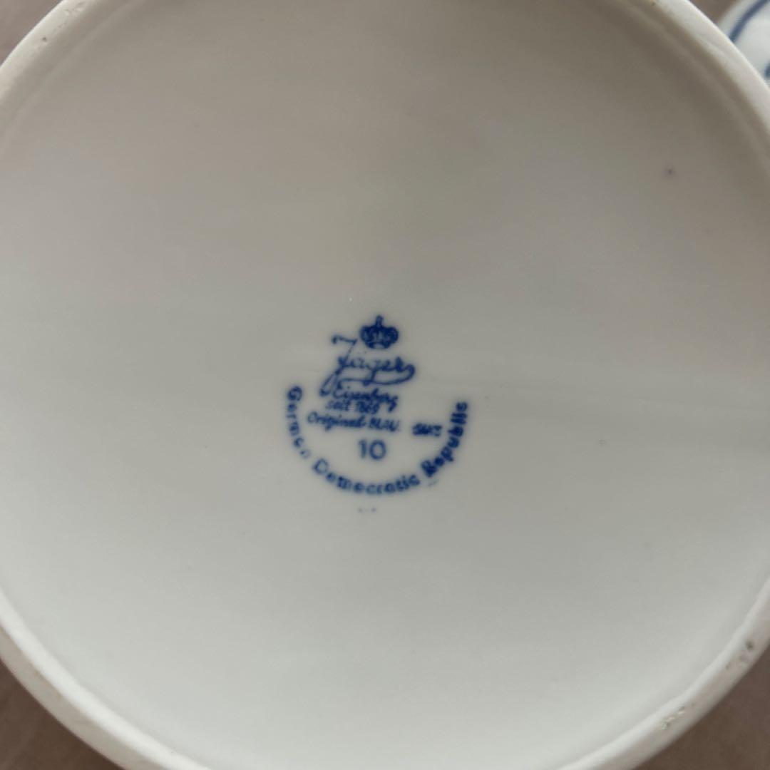 美品 ドイツ製 サクソニー柄 ティーポット