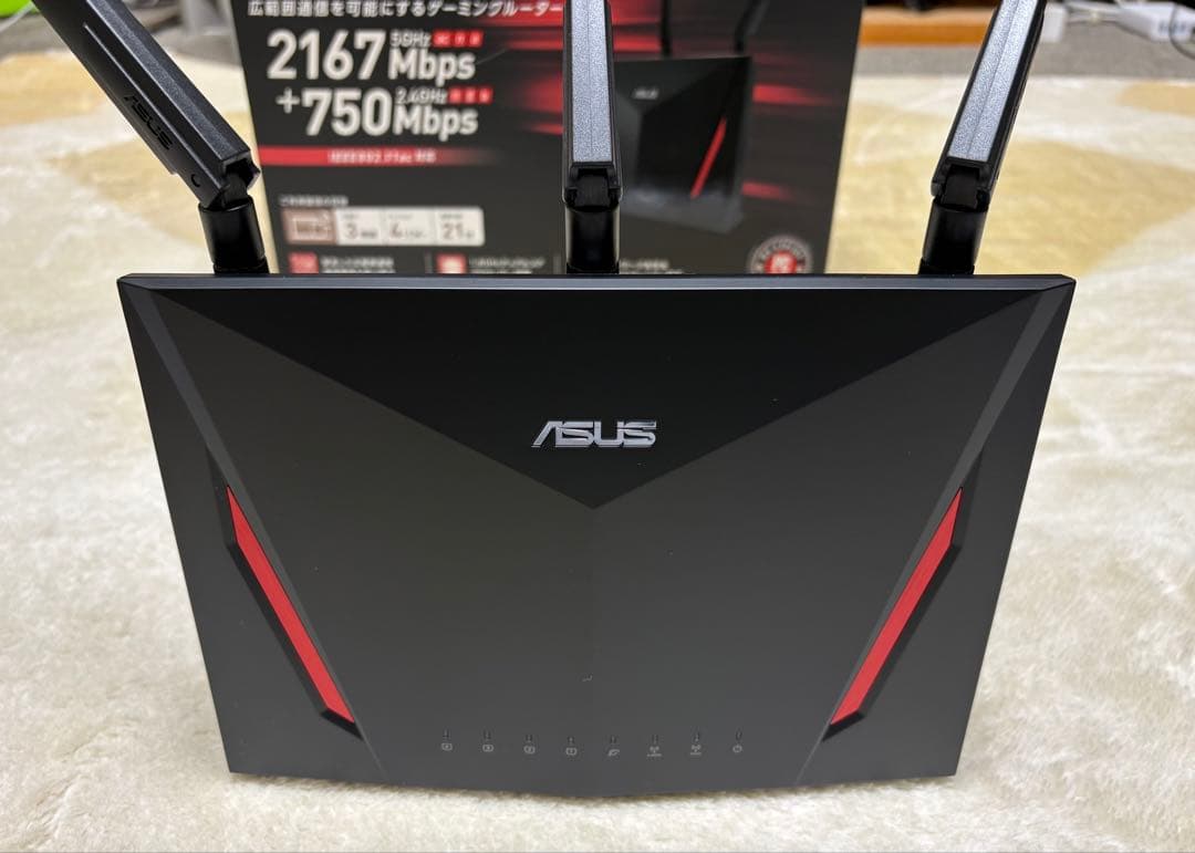 ASUS デュアルバンド対応ゲーミング無線LANルーター RT-AC86U