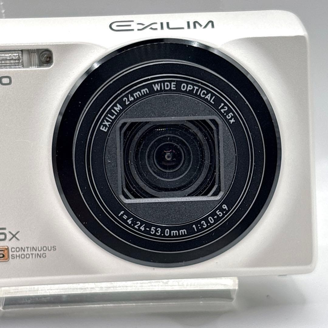 CASIO EXILIM EX-ZR100 ホワイト　コンデジ　デジカメ　カメラ