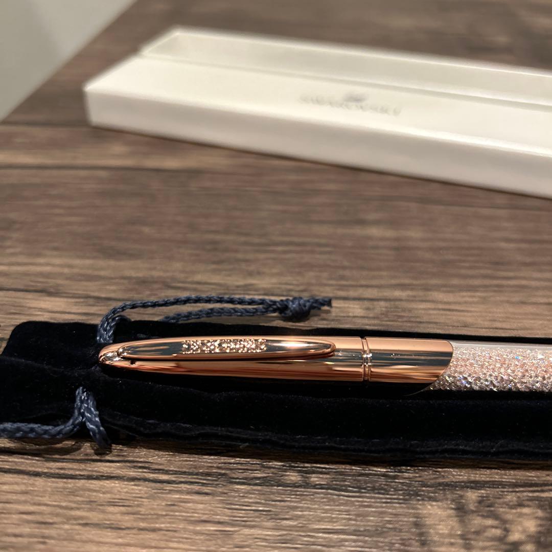 新品未使用　Crystalline ローラーボールペン　ローズゴールドカラー