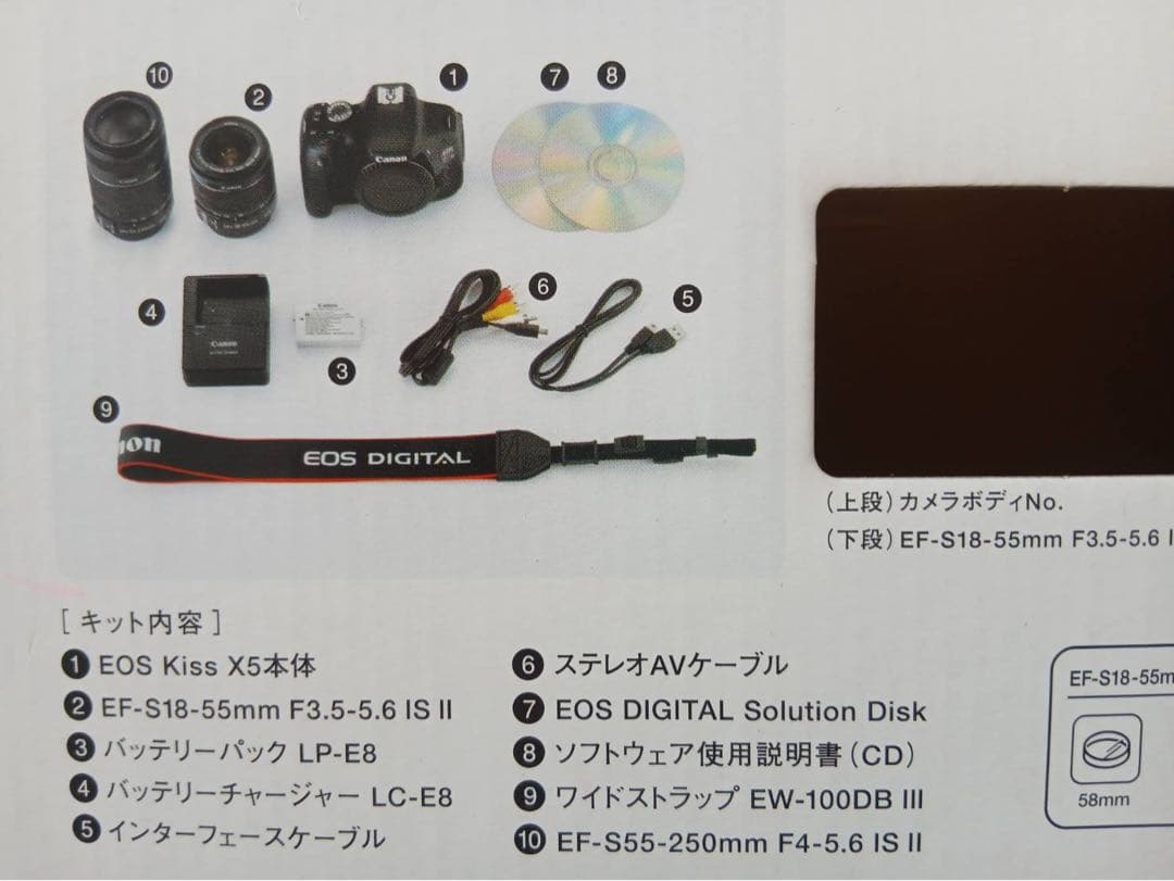 Canon キャノン 一眼レフカメラ EOS Kiss X5 ダブルズームキット