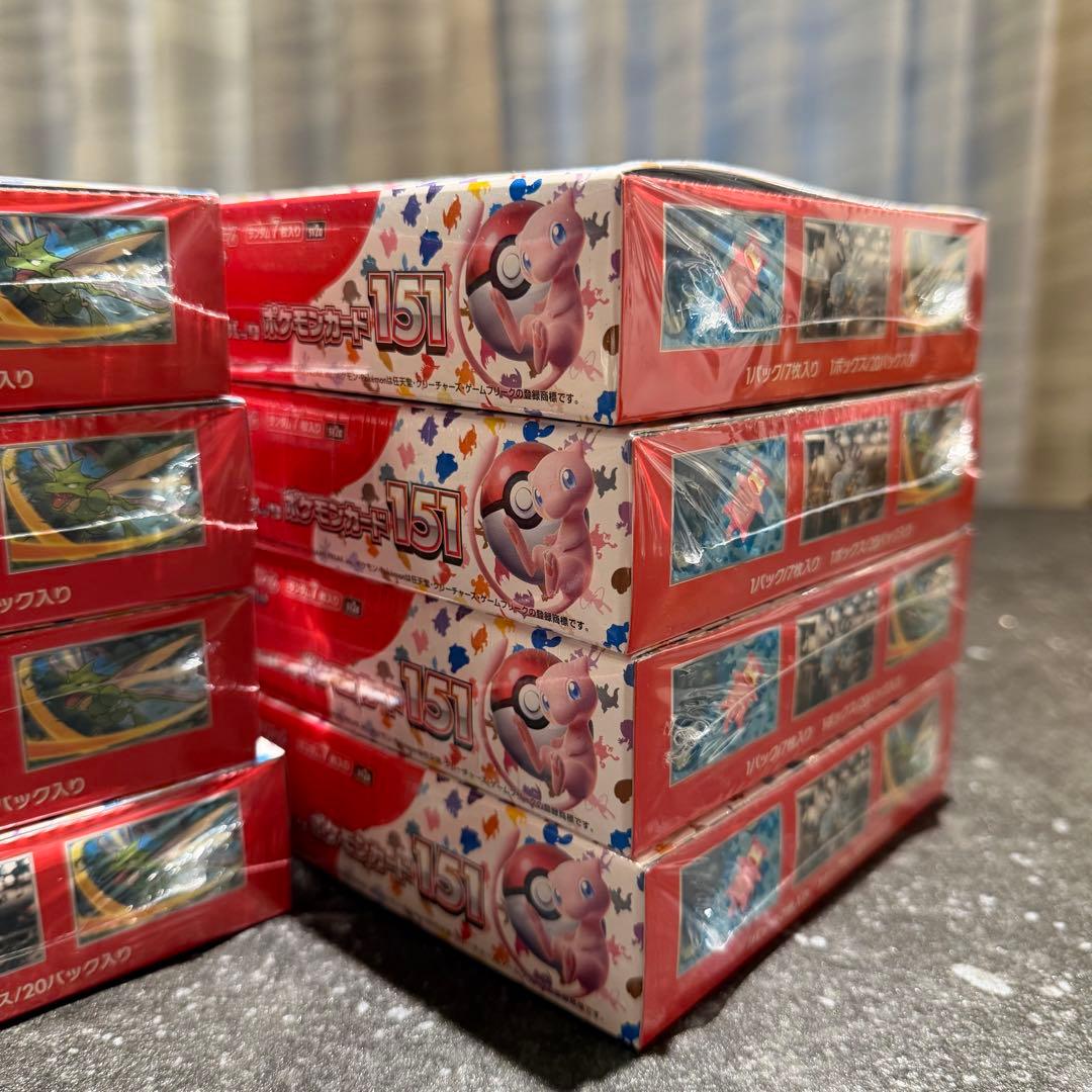 【新品未開封 シュリンク付き】8box 151 ポケモンカード ボックス
