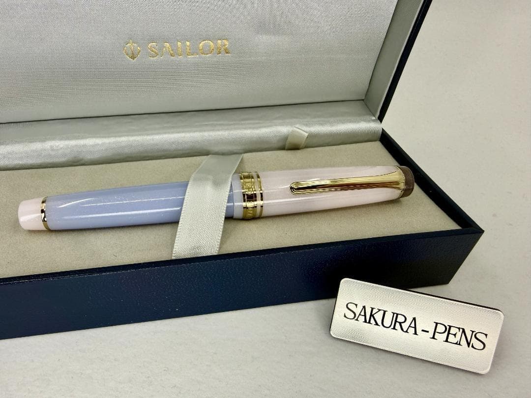 新品 Poesie セーラー 万年筆 マーメイドねこ 18金 M nib