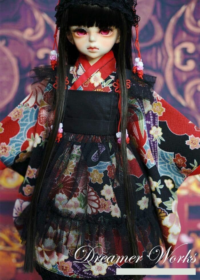 DWS5 ドール衣装 ドール用服 振袖和服 着物 洋装 1/4
