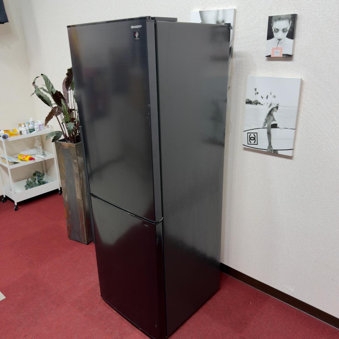 東京23区送料無料　美品シャープ2ドア冷蔵庫310L　人気ブラック洗浄/除菌済み