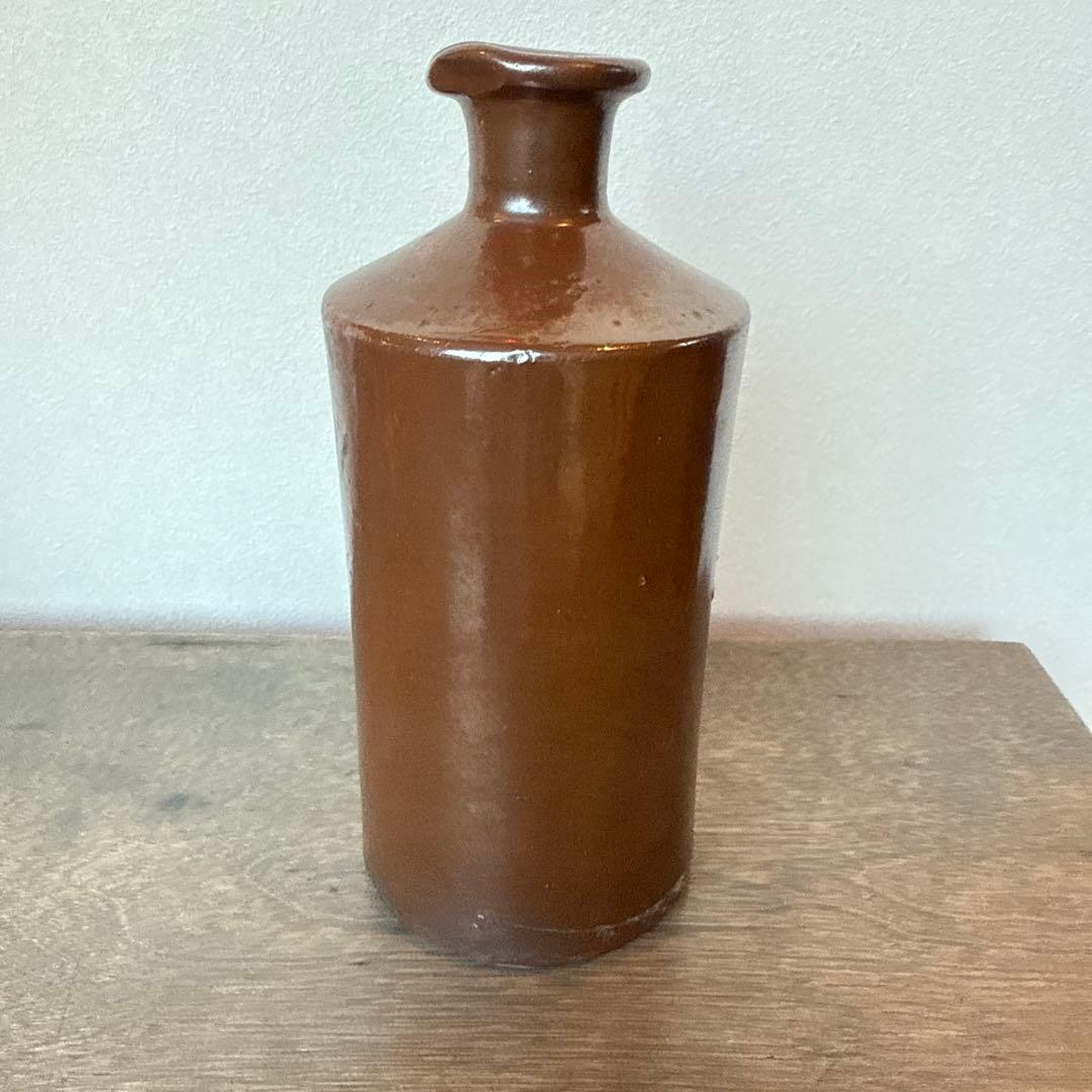 インク瓶　ボトル　レトロ　花器　古道具　イギリス 李朝白磁 フランスアンティーク