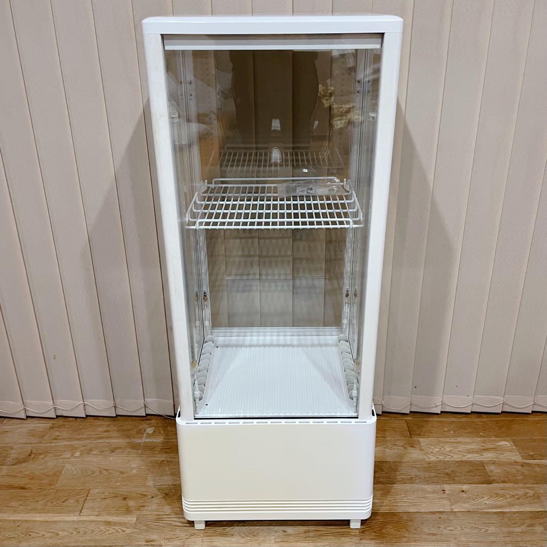 レマコム 4面ガラス 冷蔵ショーケース 105L R4G-105SLW LED