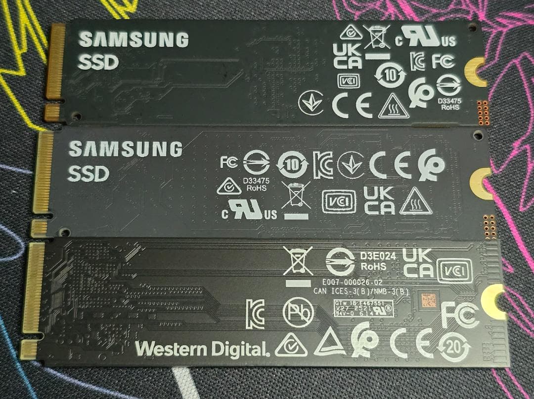 キ*ル様 中古 M.2 NVMe SSD 1TB　3枚セット