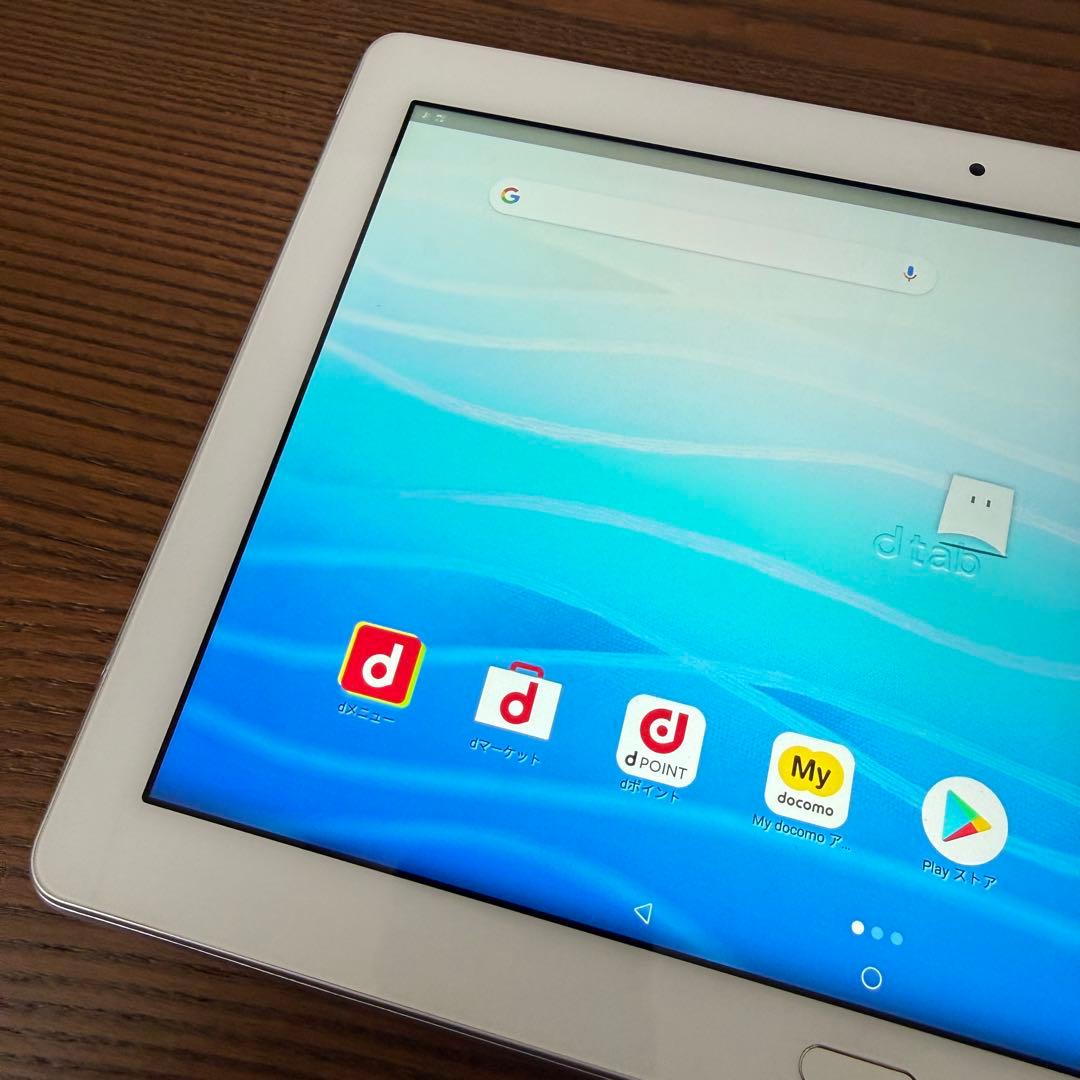 dtab d-01K docomo タブレット 本体 シルバー 10.1型