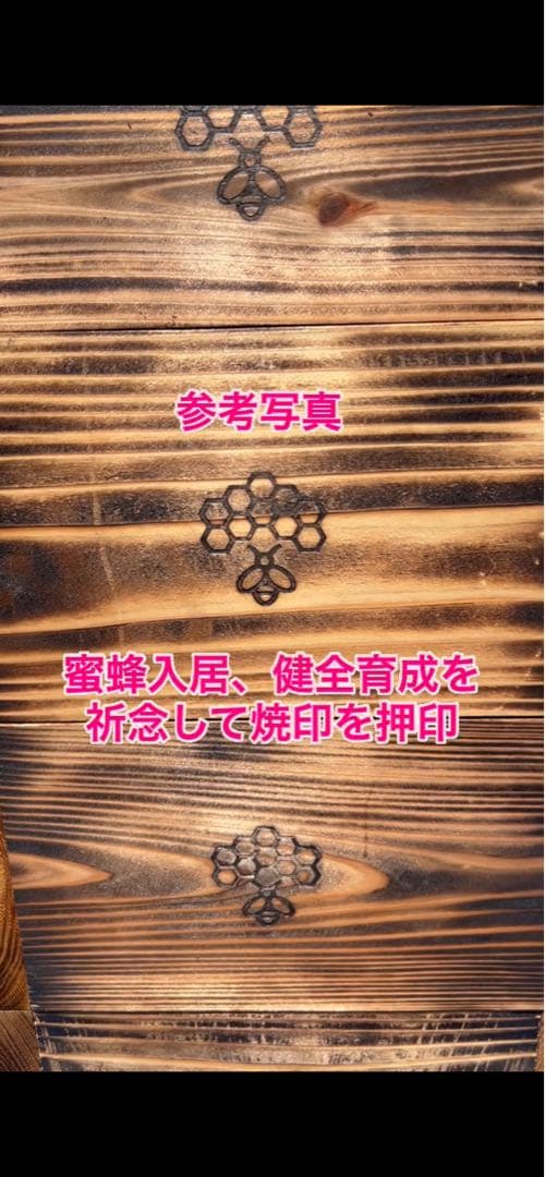ニホンミツバチ　重箱式巣箱　段数選択式　板厚4.5cm　気候変動対応型