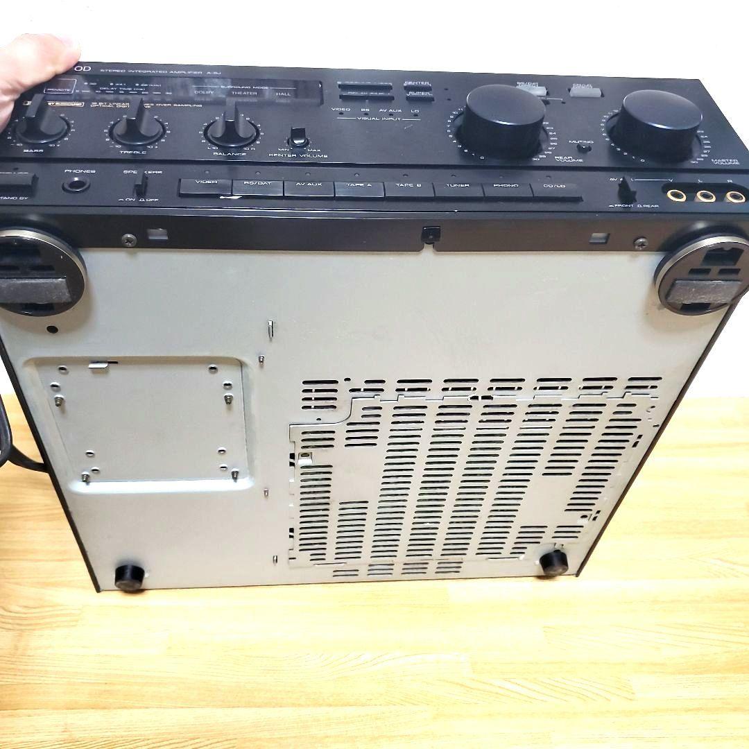 KENWOOD プリメインアンプ A-5J ブラック 通電確認済み レトロ