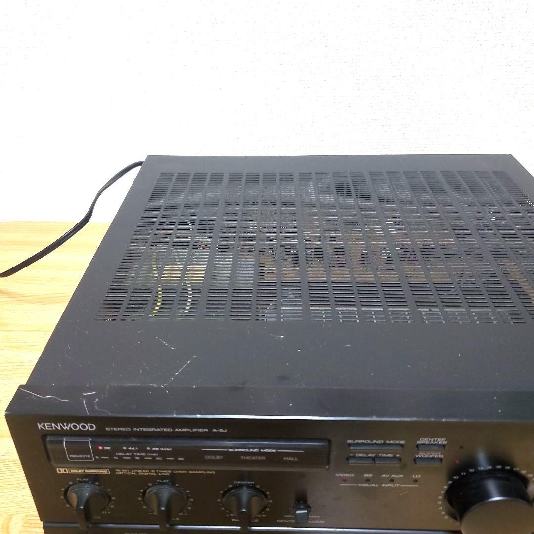 KENWOOD プリメインアンプ A-5J ブラック 通電確認済み レトロ