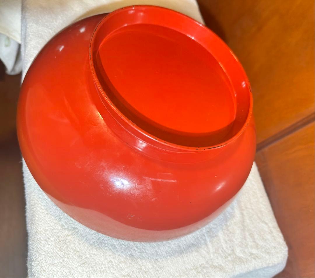 希少 赤 蓋付き 盛り合わせ 木のデザイン 漆器 どてか椀