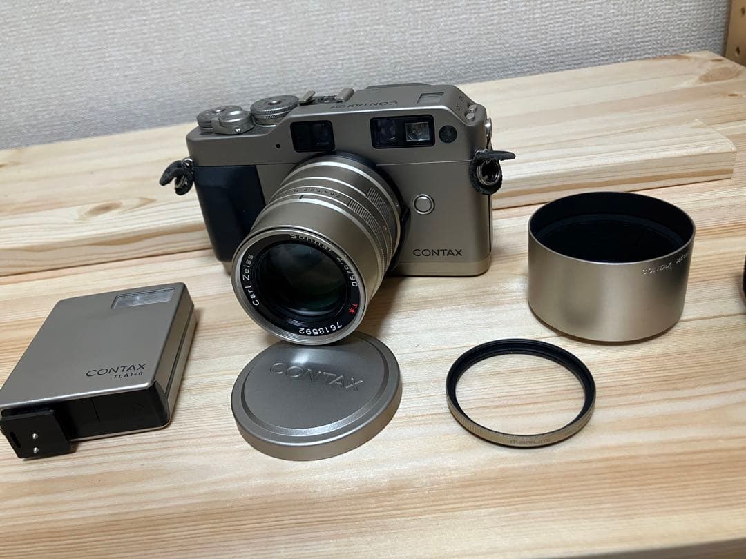 CONTAX G1フィルムカメラ　レンズ　フラッシュセット