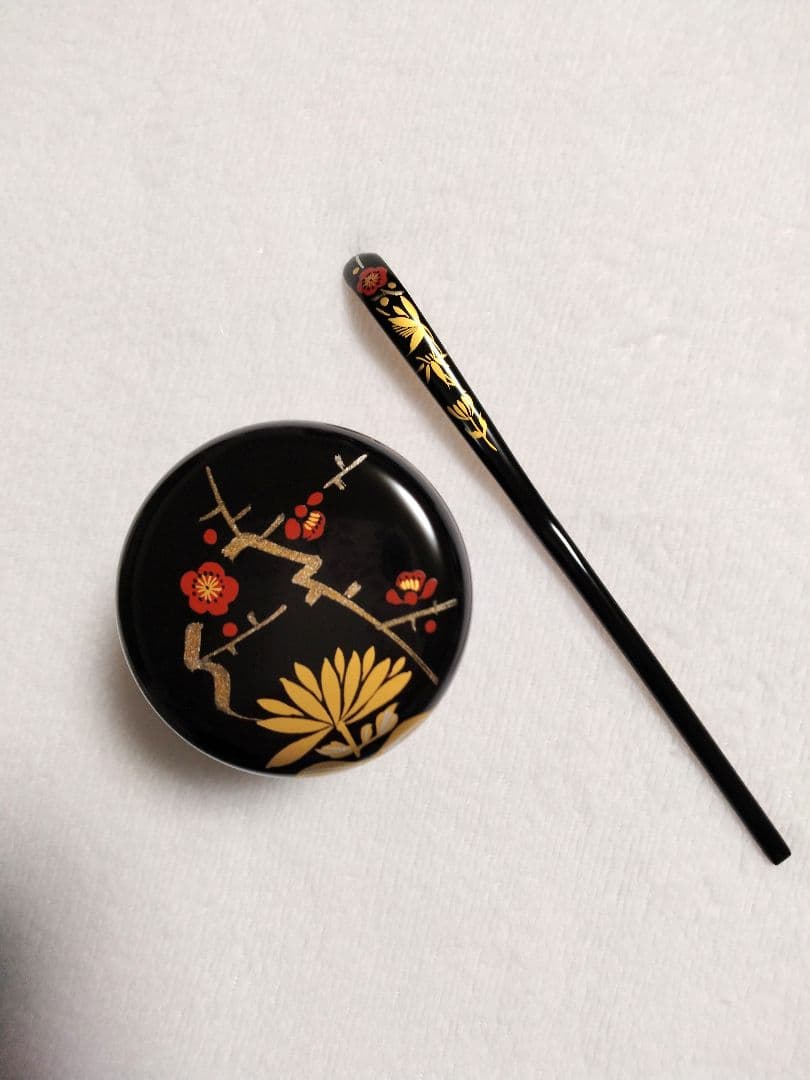 茶道具　加藤 一衛作 　蒔絵　棗 　茶杓　漆