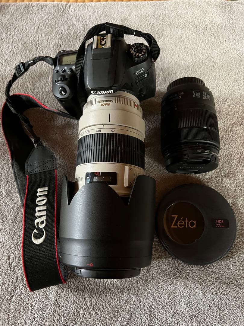 カメラCanon EOS 9000D 、レンズf/2.8L IS II USM