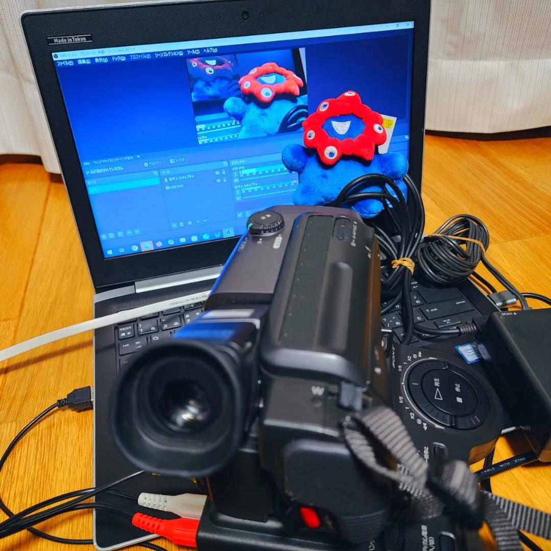 【動作確認済】高画質 SONY Hi8 ビデオカメラ クレードル セット