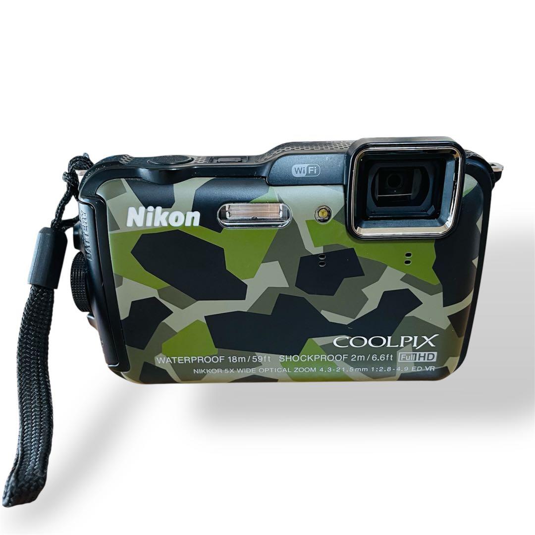 Nikon COOLPIX AW120 迷彩 防水 デジタルカメラ コンパクト