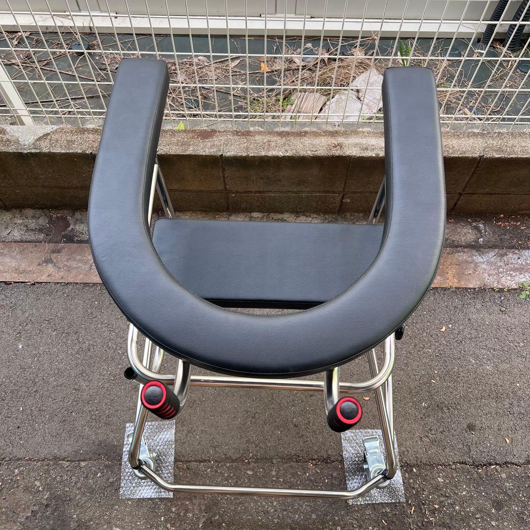 ［4110］座面付　U字型天板　歩行器　高さ調整可　耐荷重100kg