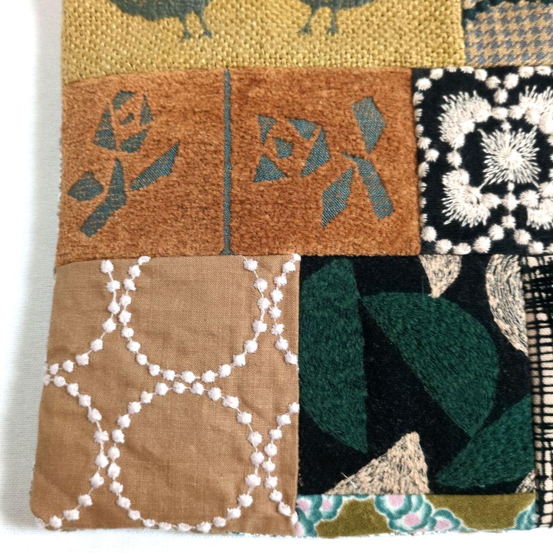 ミナペルホネン　ハンドメイド 秋色マチ無し両面バッグ✨