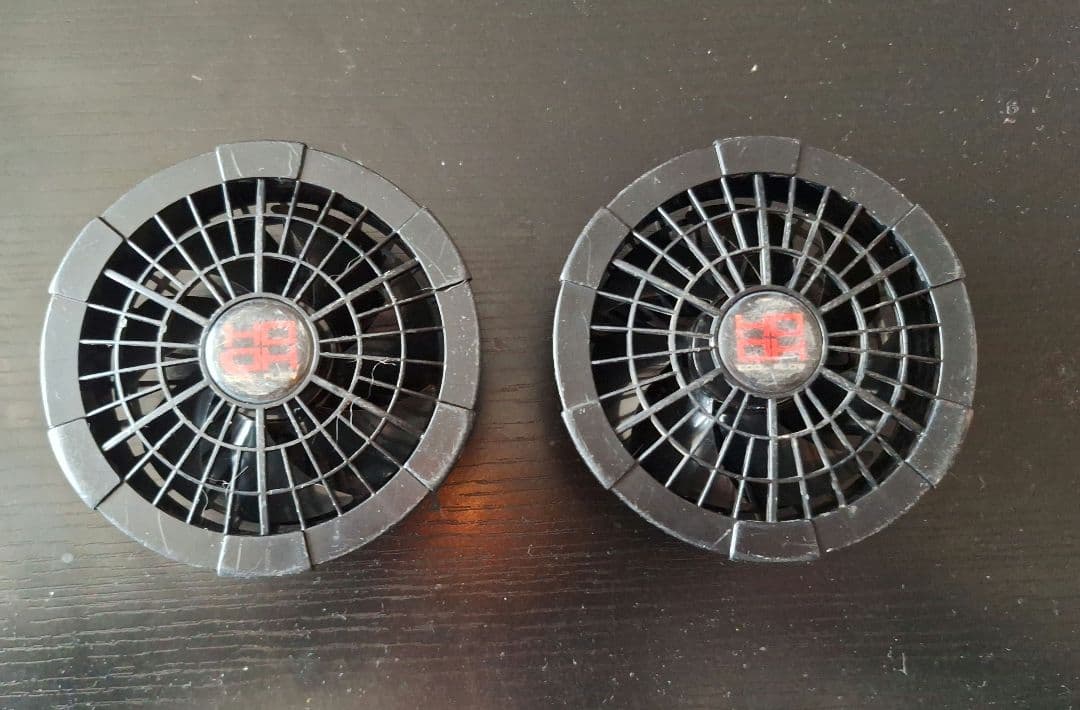 HOOH HI POWER 空調服用ファンセット 電池2個 充電器2個 値引き可