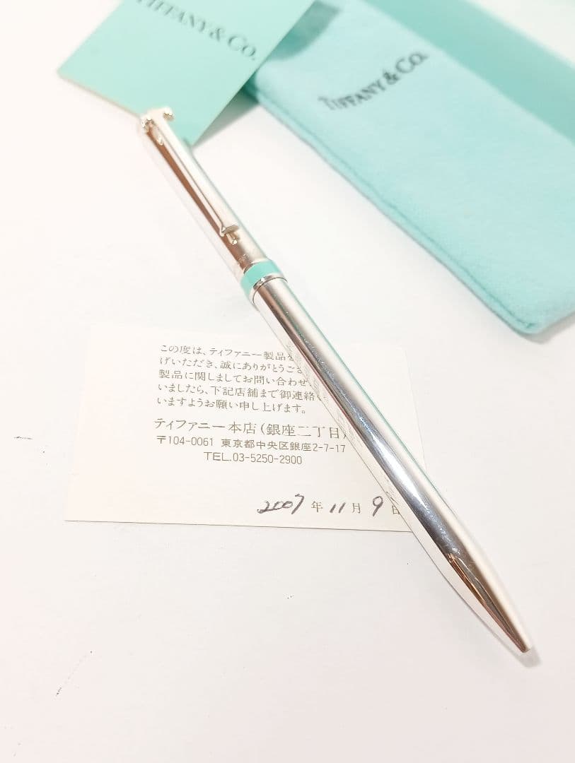 Tiffany　ティファニー　ボールペン　Tクリップ　925刻印