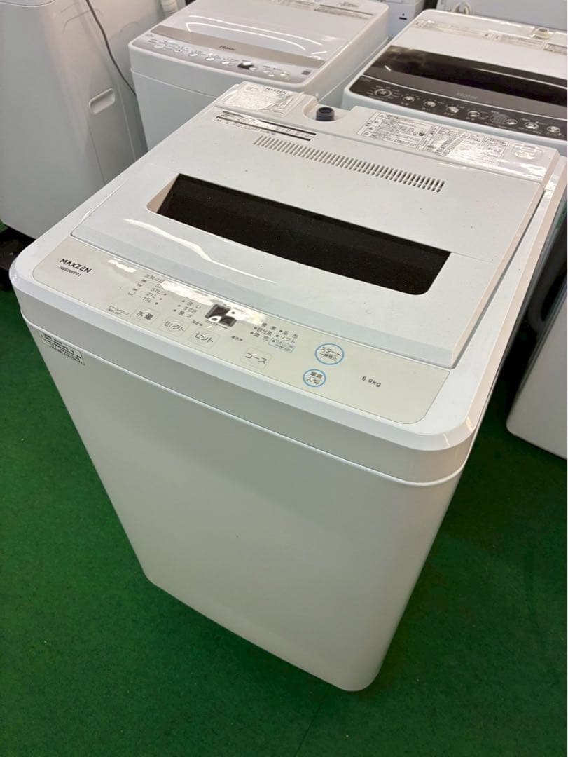 【高年式】2021年式 6kg MAXZEN 洗濯機 JW60WP01