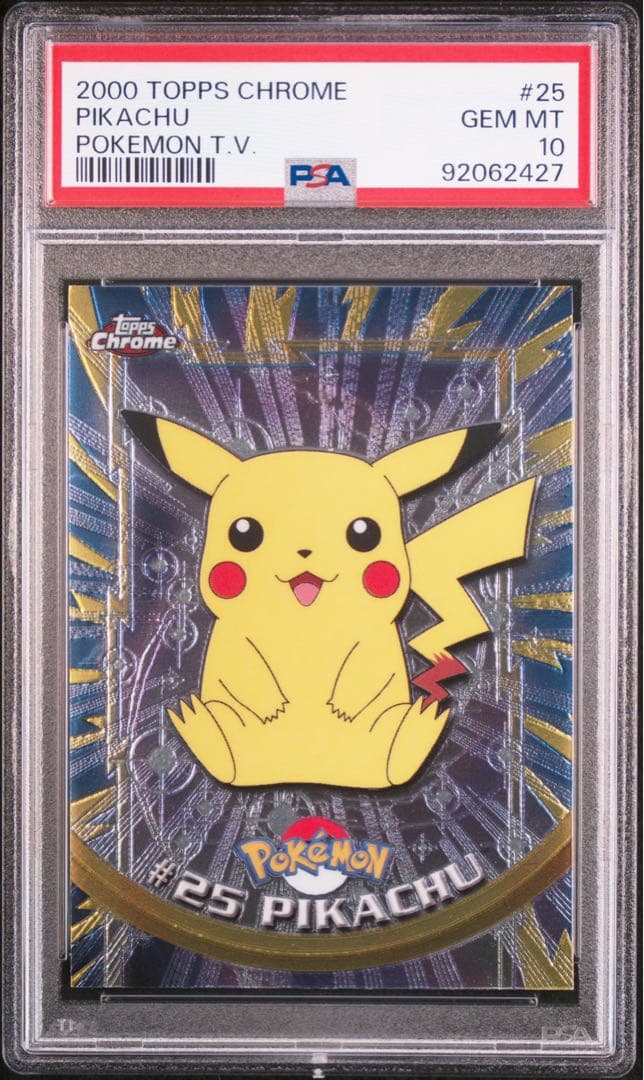 PSA10 TOPPS ピカチュウ メタリック 箔押し 2000