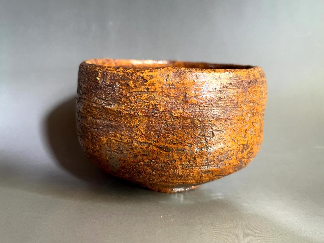 茶碗■大樋 飴釉 朝山 江戸期 お茶道具 古美術 時代物 骨董品■