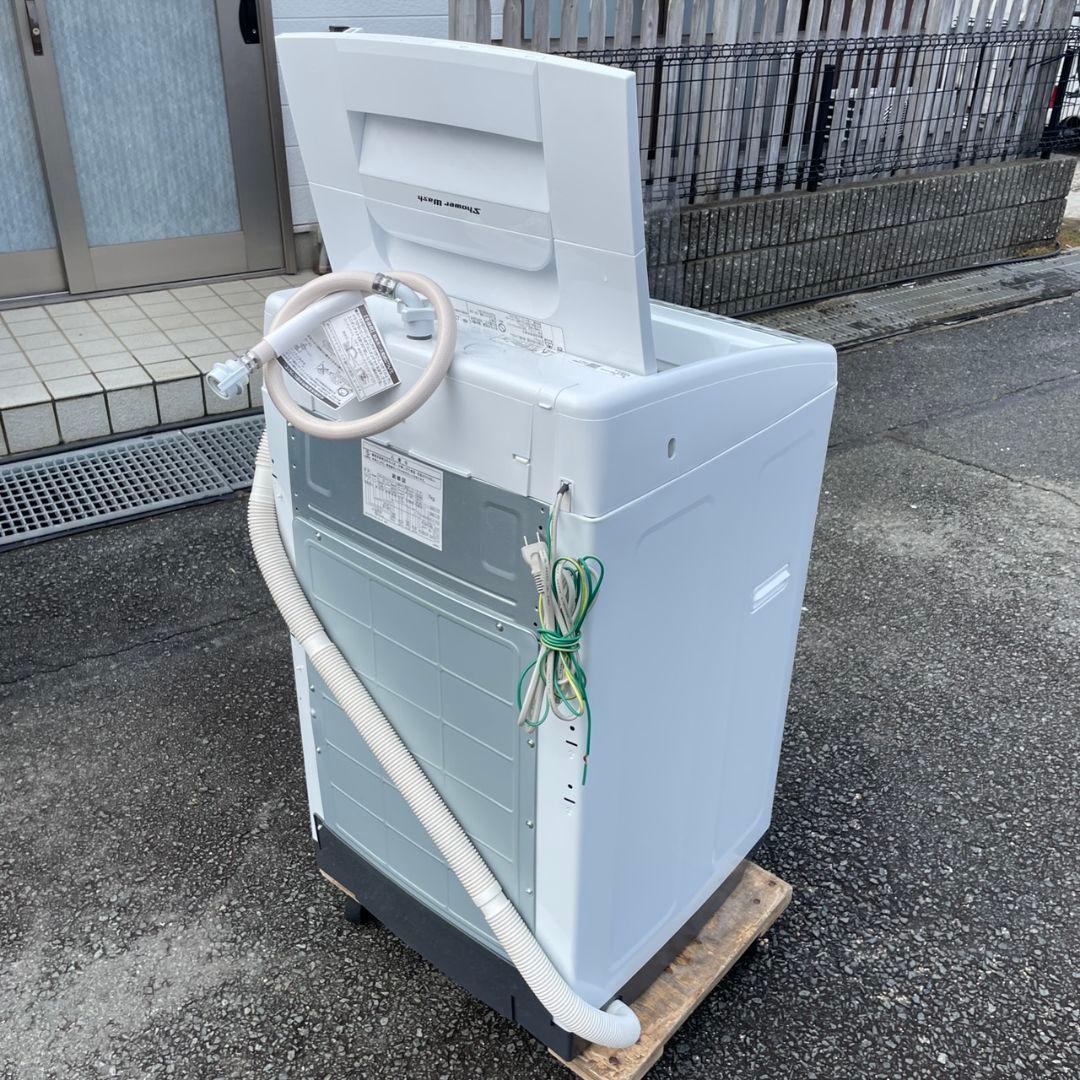 日立2021年製7㎏全自動洗濯機 白い約束 美品 送料無料