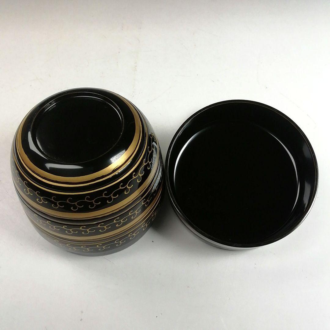 Ｗ３８６　棗　『鵬雲斎好　独楽棗』『新井司峰』　共箱　茶道具