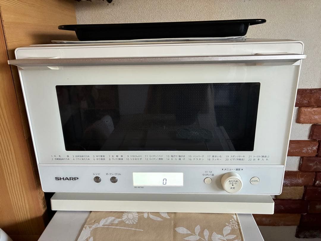 ジャンク品　SHARP オーブンレンジ RE-WF182-W　2021年製
