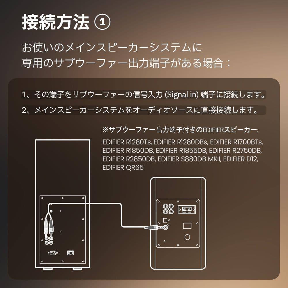 【新品】Edifier T5s 黒 8インチ 70W サブウーファー アンプ内蔵