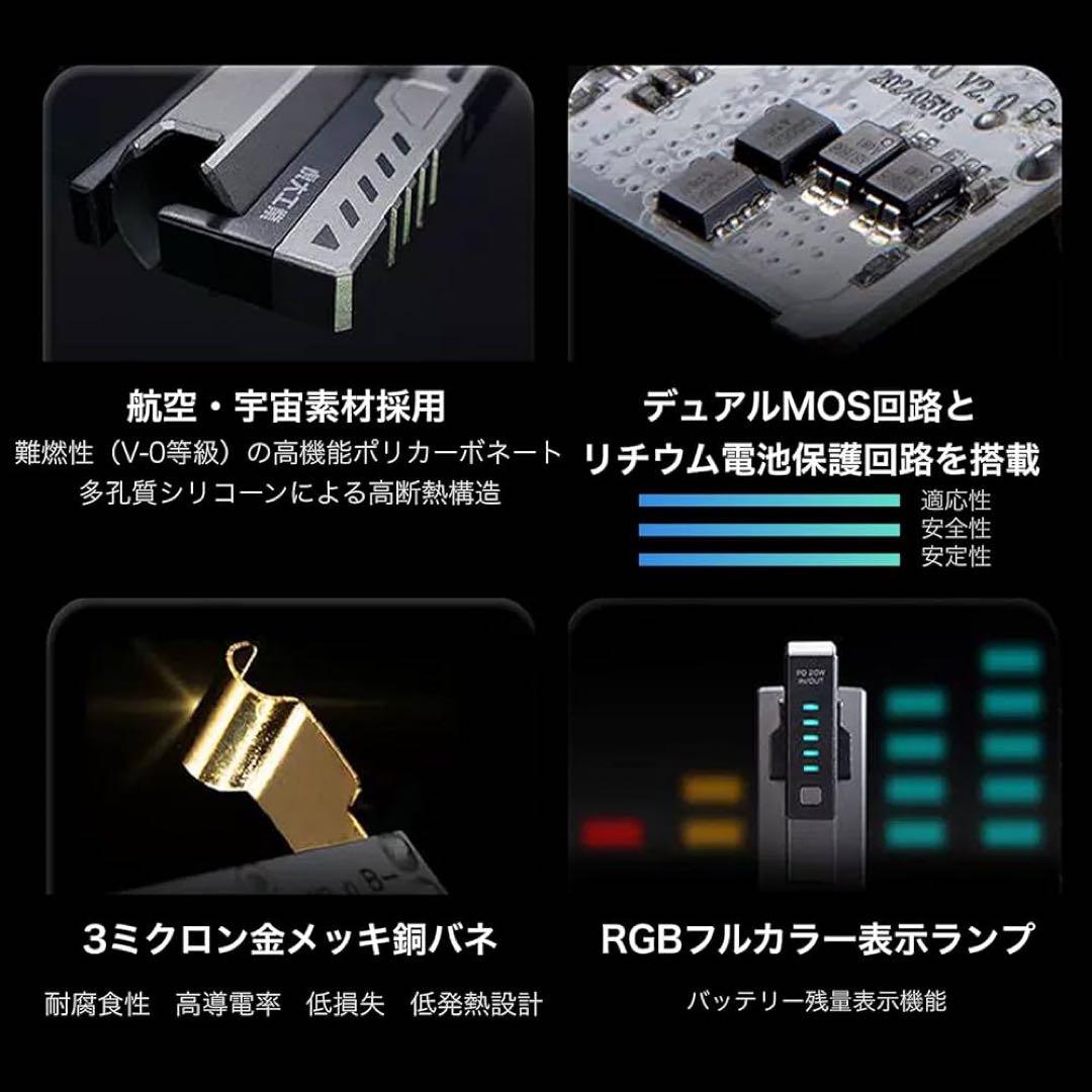 超大人気❤️ 【虎大工業】公式革新的な電池交換デザイン モバイルバッテリー