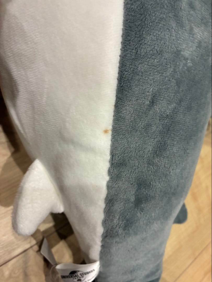 サメ ぬいぐるみ グレーとホワイト