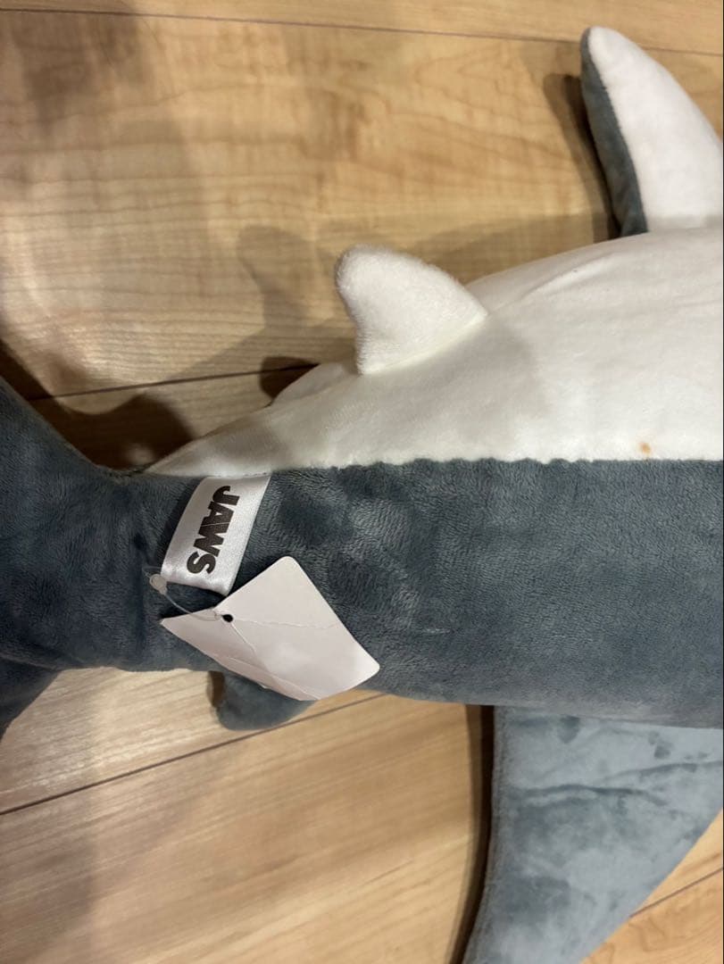 サメ ぬいぐるみ グレーとホワイト