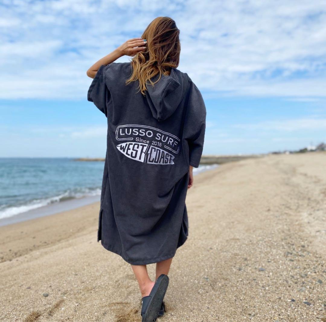 再入荷　LUSSO SURF お着替えポンチョ　グレー⭐︎送料込み