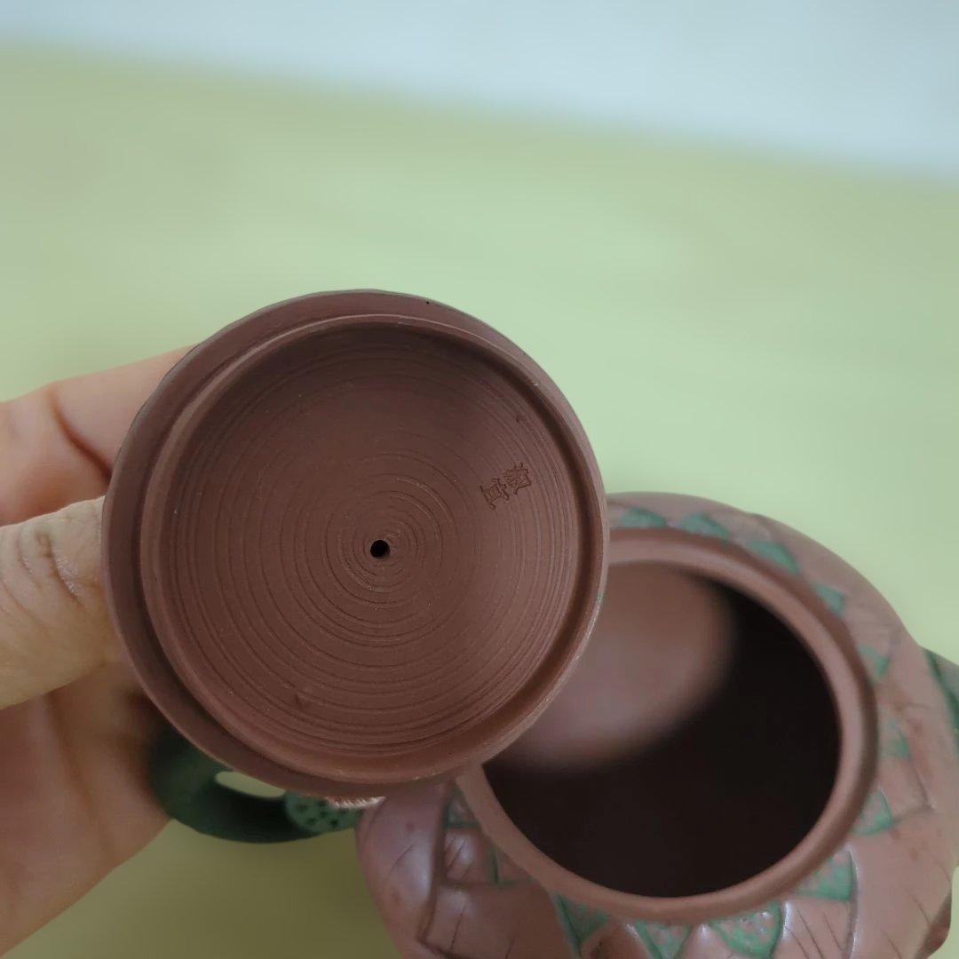 急須　工芸品　茶道具　蛙　セミ