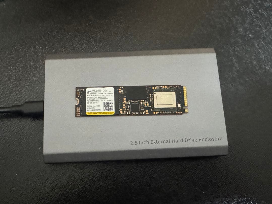 内蔵型SSD Micron SSD 2TB 3400 M.2 2280 NVMe