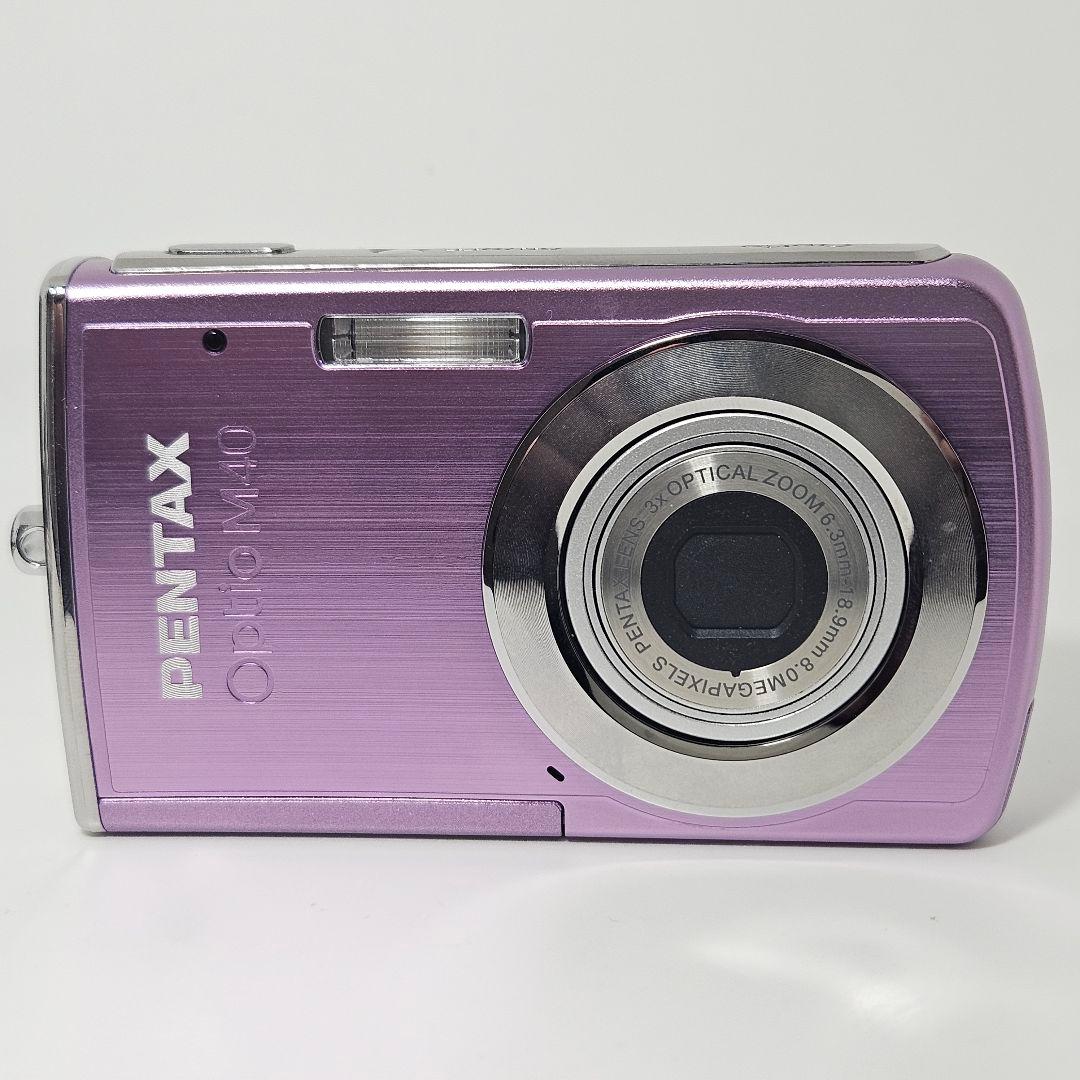 極美品 動作品 PENTAX Optio M40 充電器 バッテリー コンデジ