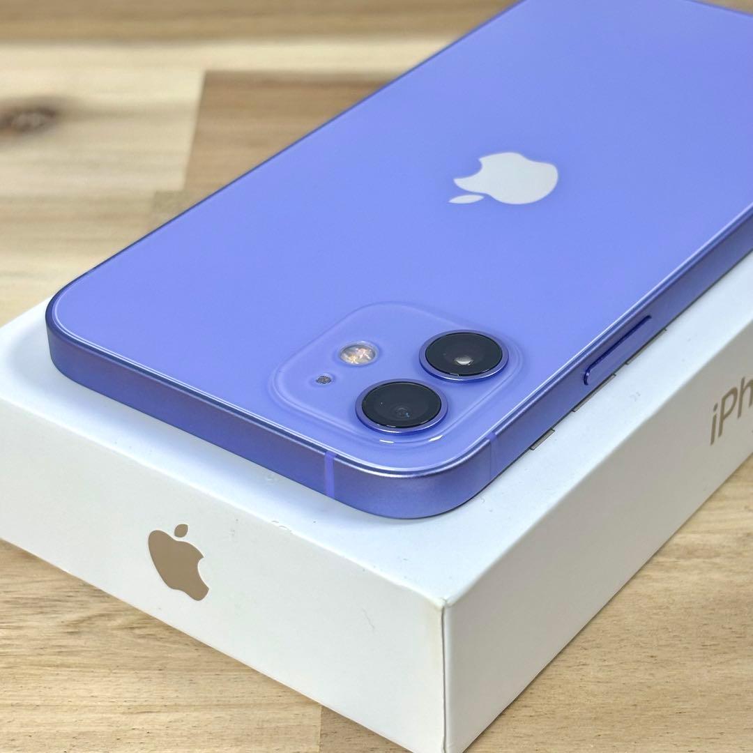【電池新品100%】iPhone 12 256GB |パープル|SIMフリー