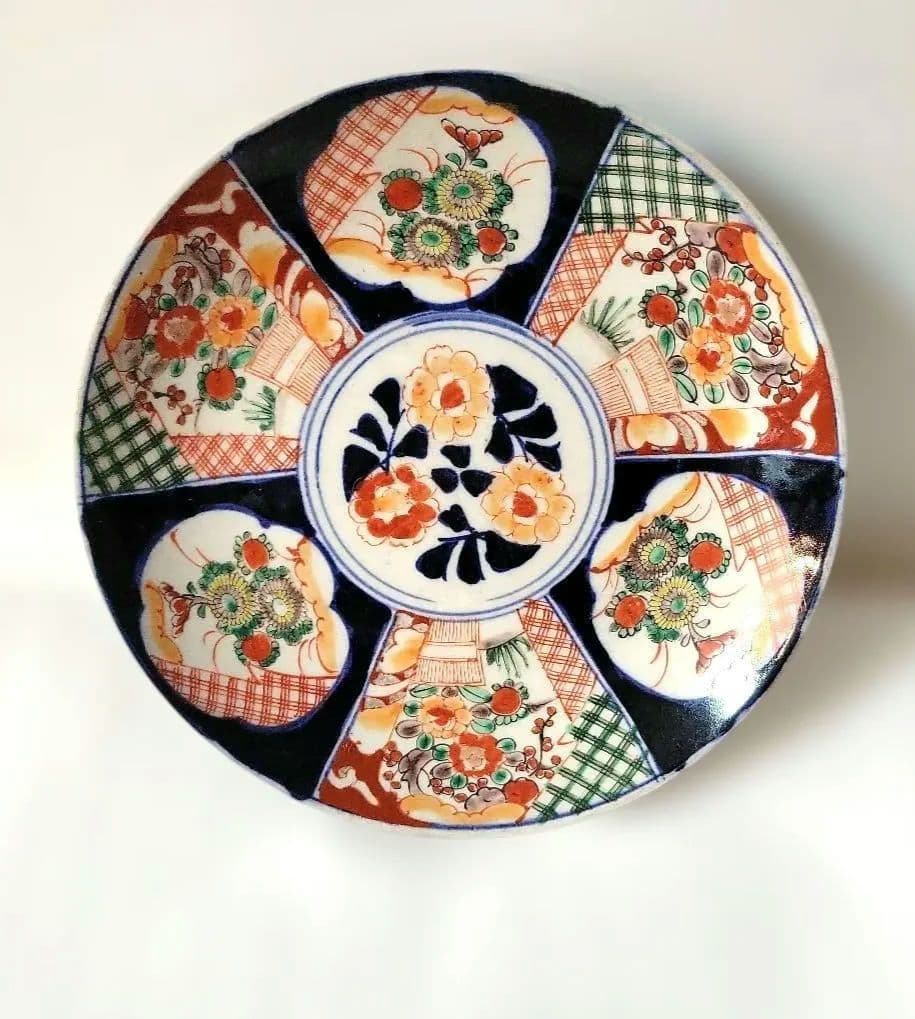 古伊万里　大皿　伝統工芸品　陶器製皿　 　約30センチ　　　K-1