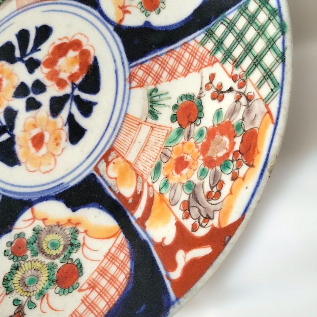 古伊万里　大皿　伝統工芸品　陶器製皿　 　約30センチ　　　K-1