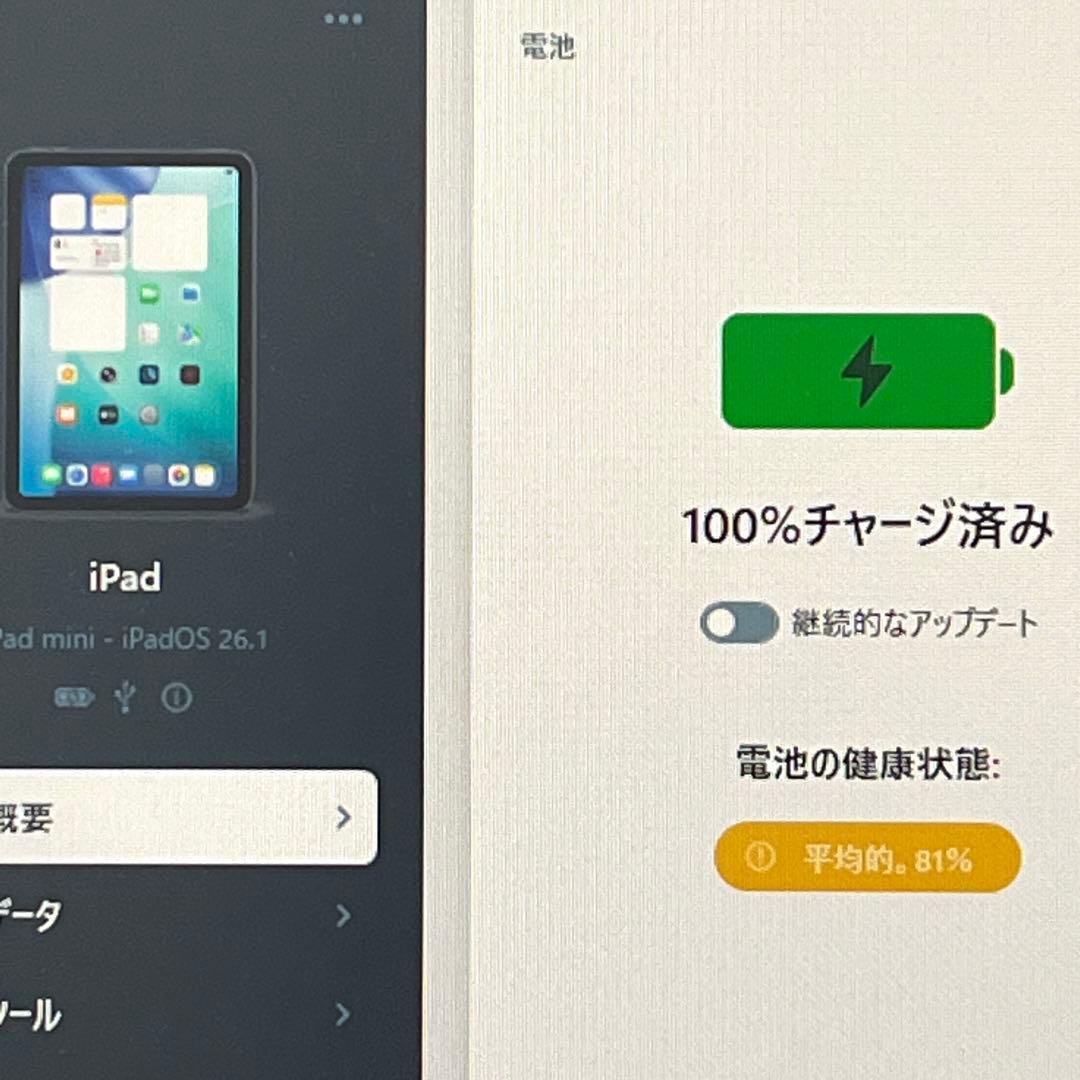 美品 iPad mini 第6世代 8.3インチ Wi-Fiモデル 256GB㊾