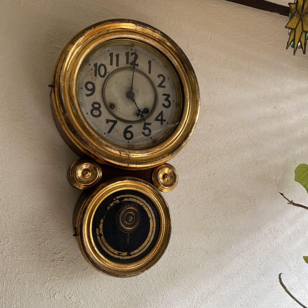 金ダルマ　ボンボン時計　壁掛け時計